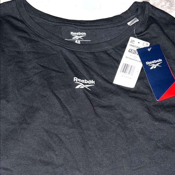 Reebok Women's Classic Black Tshirt Dress NWT - Picture 4 of 7